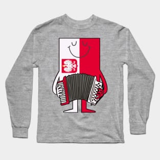 Polska Accordion Flag Long Sleeve T-Shirt